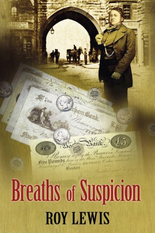 Book cover for "Breaths of Suspicion" by Roy Lewis