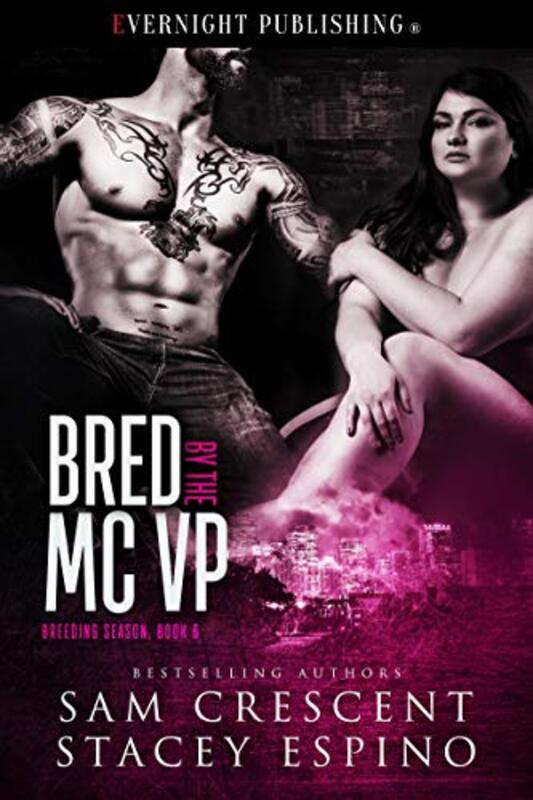 Book cover for "Bred by the MC VP" by Sam Crescent