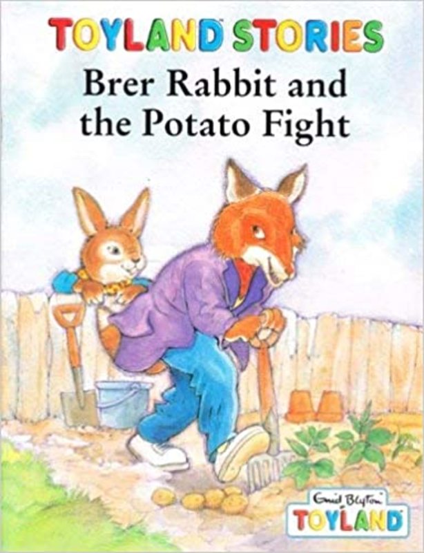 Book cover for "Brer Rabbit And Potato Fight" by Enid Blyton