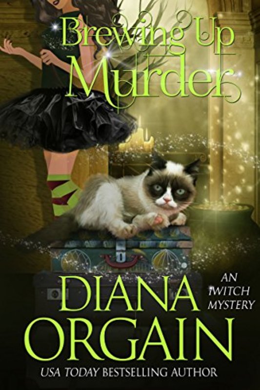 Book cover for "Brewing up Murder" by Diana Orgain
