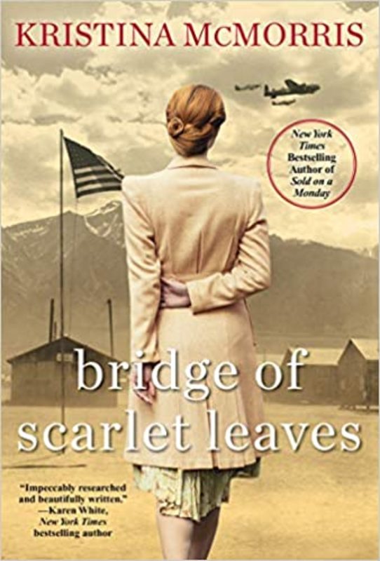 Book cover for "Bridge of Scarlet Leaves" by Kristina McMorris