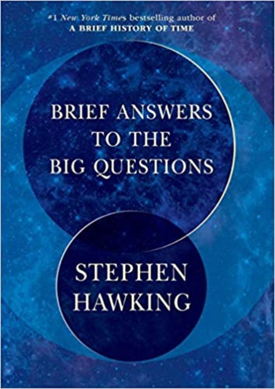 Book cover for "Brief Answers to the Big Questions" by Stephen Hawking