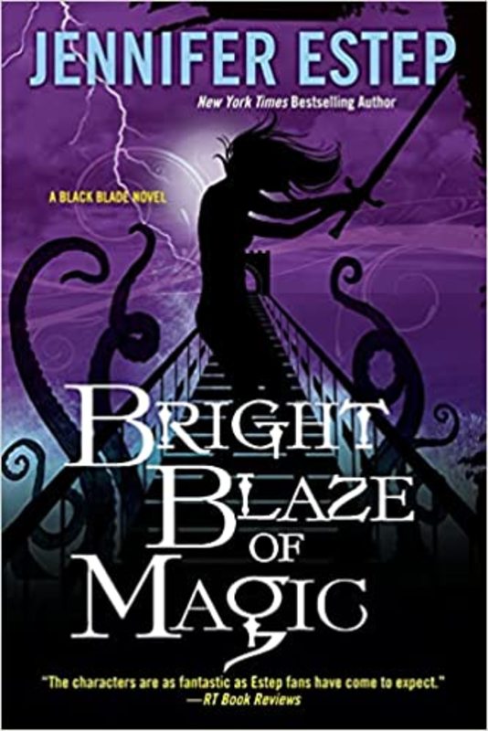 Book cover for "Bright Blaze of Magic" by Jennifer Estep