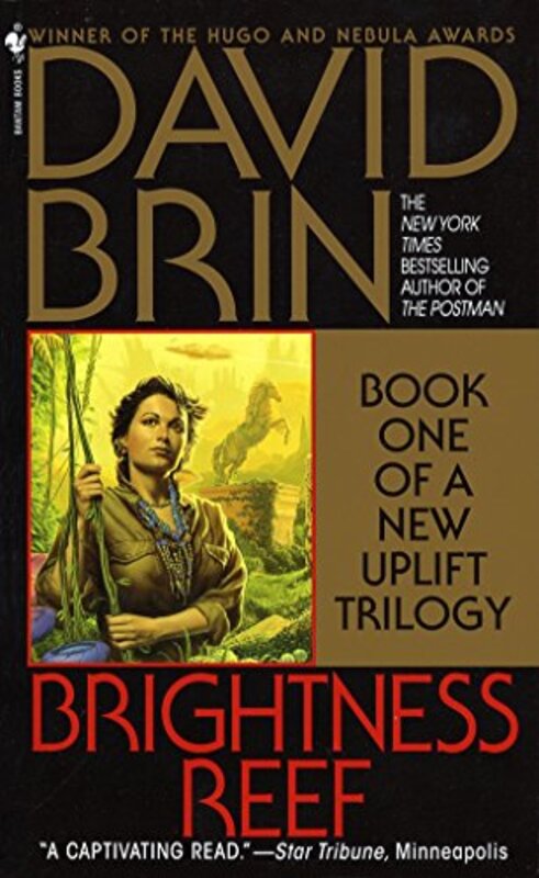 Book cover for "Brightness Reef" by David Brin