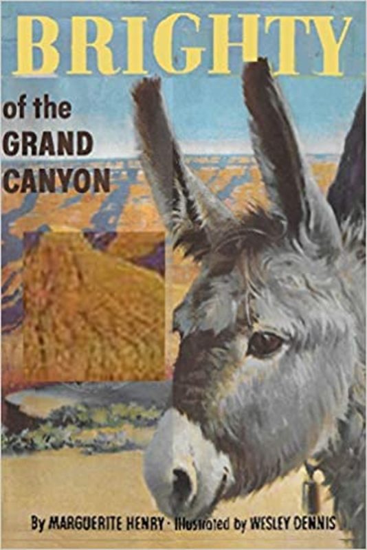 Book cover for "Brighty of the Grand Canyon" by Marguerite Henry