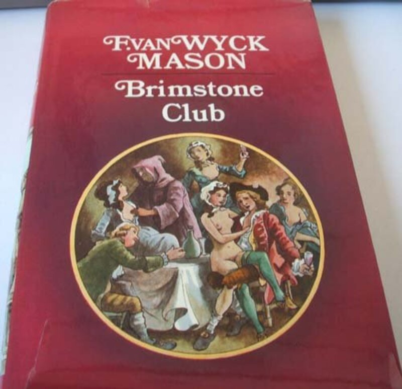 Book cover for "Brimstone Club" by F Van Wyck Mason