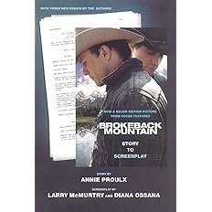 Book cover for "Brokeback Mountain: Story to Screenplay" by Annie Proulx