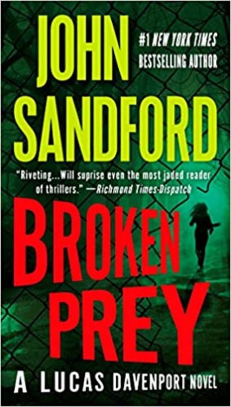 Book cover for "Broken Prey" by John Sandford