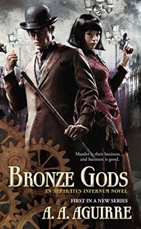 Book cover for "Bronze Gods" by Ann Aguirre