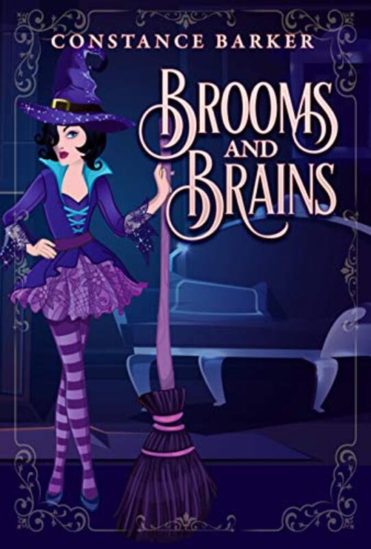 Book cover for "Brooms and Brains" by Constance Barker