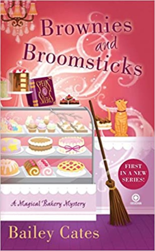 Book cover for "Brownies and Broomsticks" by Bailey Cates