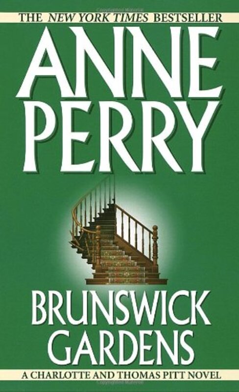 Book cover for "Brunswick Gardens" by Anne Perry