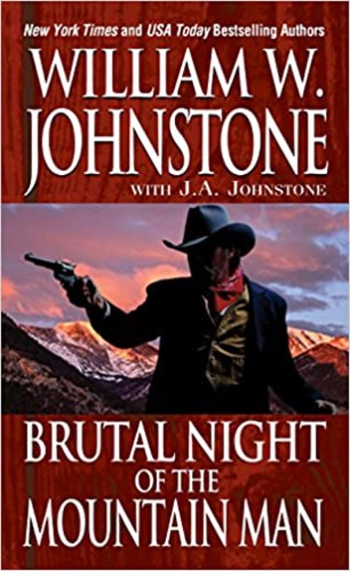 Book cover for "Brutal Night of the Mountain Man" by William W. Johnstone
