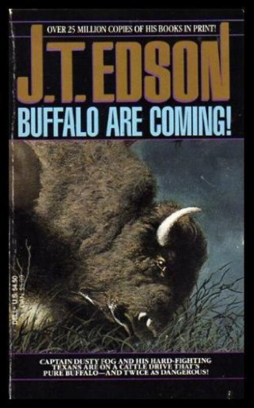Book cover for "Buffalo are Coming" by JT Edson