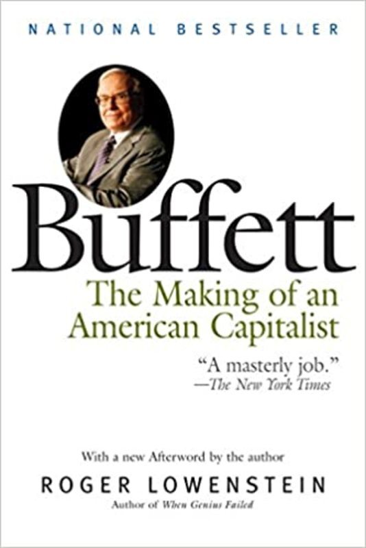 Book cover for "Buffett" by Roger Lowenstein