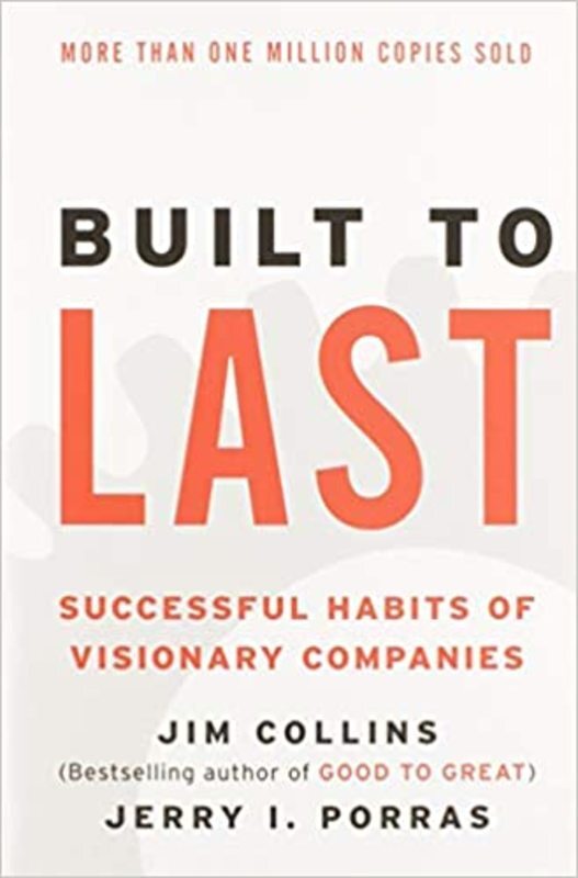 Book cover for "Built to Last" by Jim Collins