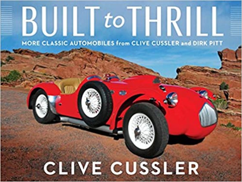 Book cover for "Built to Thrill" by Clive Cussler