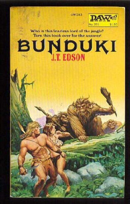 Book cover for "Bunduki" by JT Edson