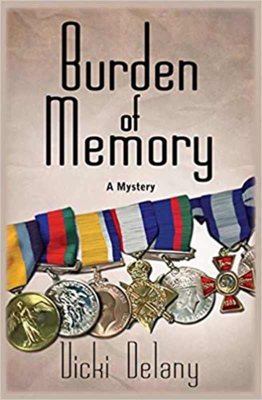 Book cover for "Burden of Memory" by Vicki Delany