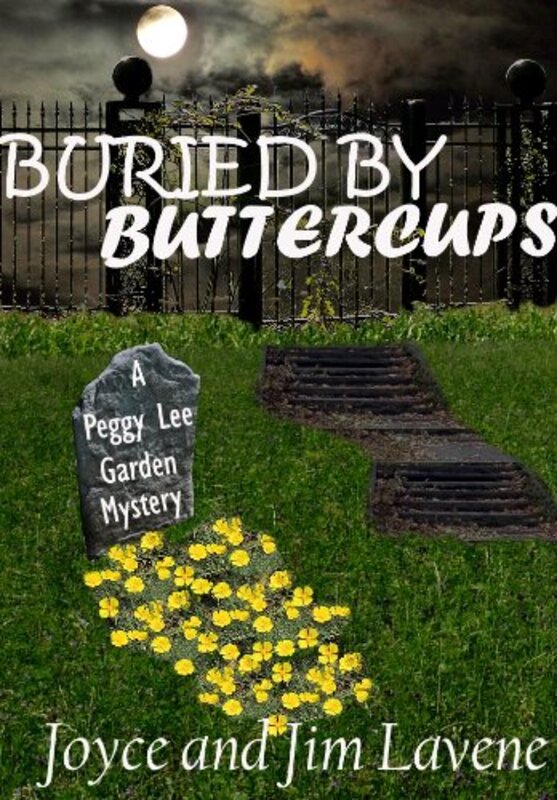 Book cover for "Buried By Buttercups" by Joyce and Jim Lavene