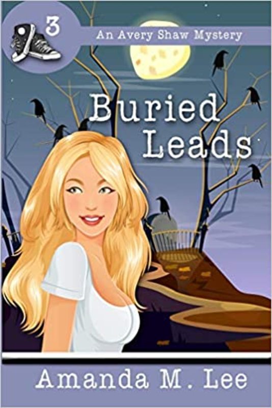 Book cover for "Buried Leads" by Amanda M Lee