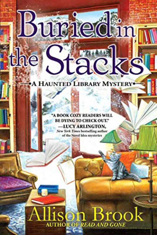 Book cover for "Buried in the Stacks" by Allison Brook