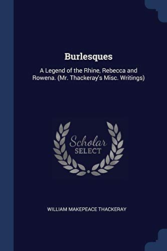 Book cover for "Burlesques" by William Makepeace Thackeray