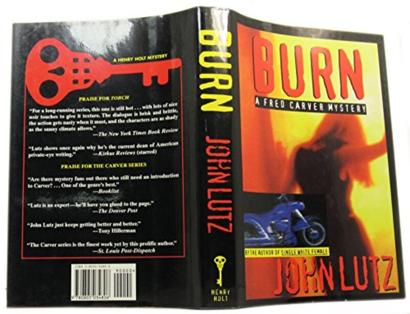 Book cover for "Burn" by John Lutz
