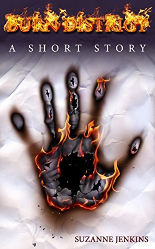 Book cover for "Burn District: A Short Story" by Suzanne Jenkins