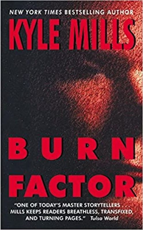 Book cover for "Burn Factor" by Kyle Mills