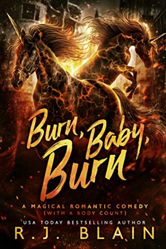 Book cover for "Burn, Baby, Burn" by RJ Blain