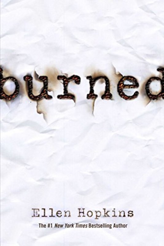 Book cover for "Burned" by Ellen Hopkins
