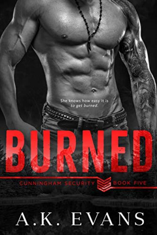 Book cover for "Burned" by AK Evans