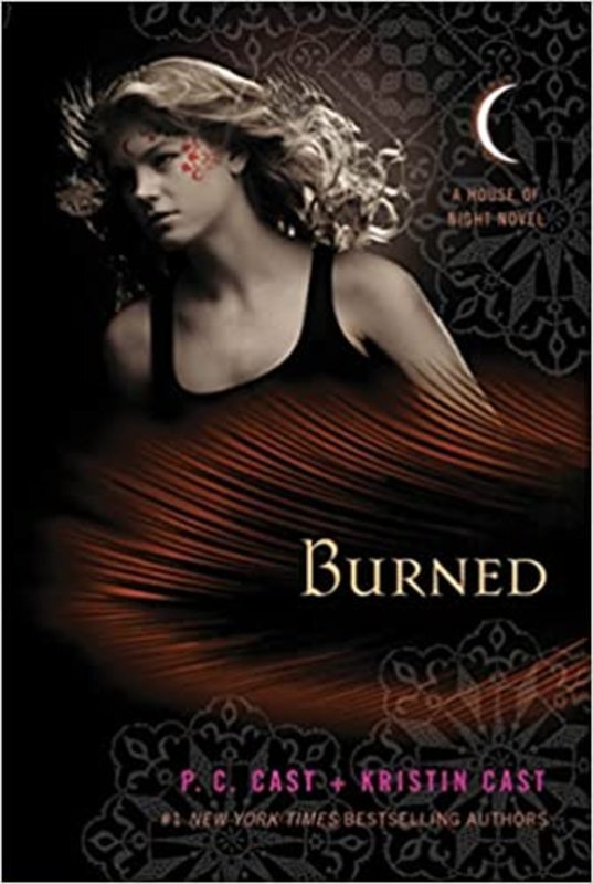 Book cover for "Burned" by Kristin Cast