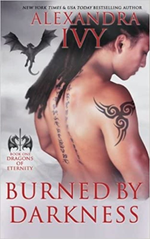 Book cover for "Burned by Darkness" by Alexandra Ivy