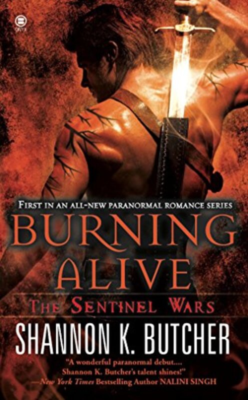 Book cover for "Burning Alive" by Shannon K Butcher