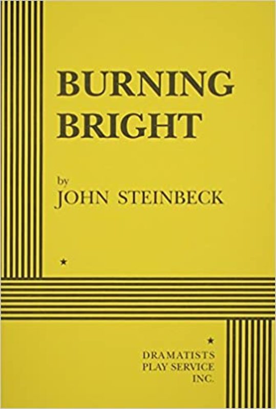 Book cover for "Burning Bright" by John Steinbeck