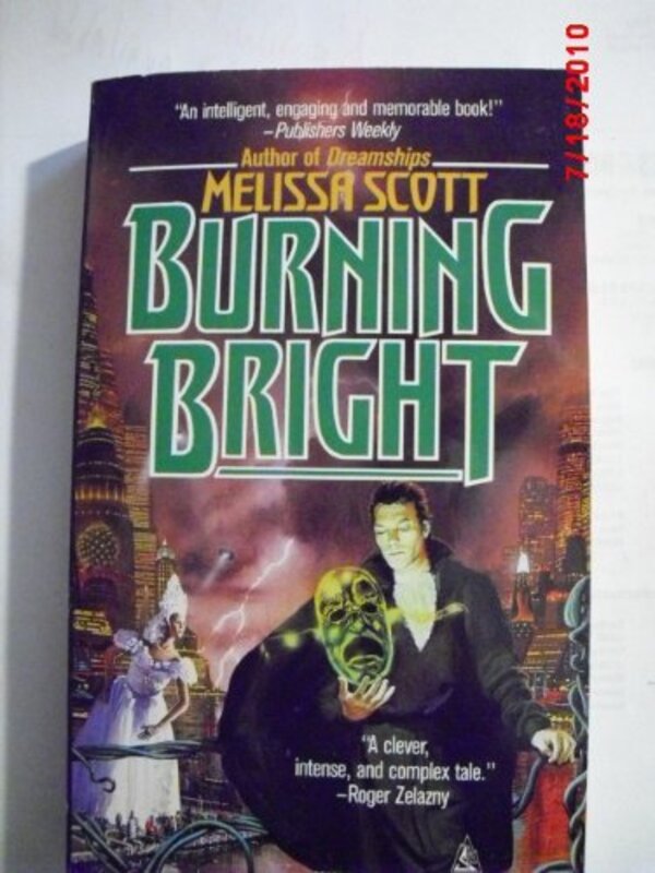 Book cover for "Burning Bright" by Melissa Scott
