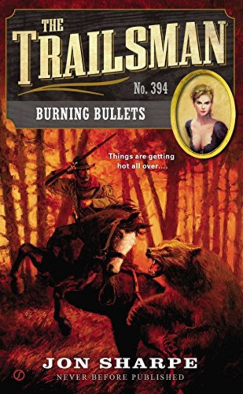 Book cover for "Burning Bullets" by Jon Sharpe