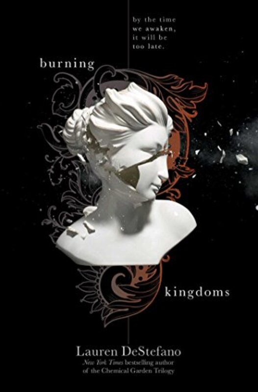 Book cover for "Burning Kingdoms" by Lauren DeStefano