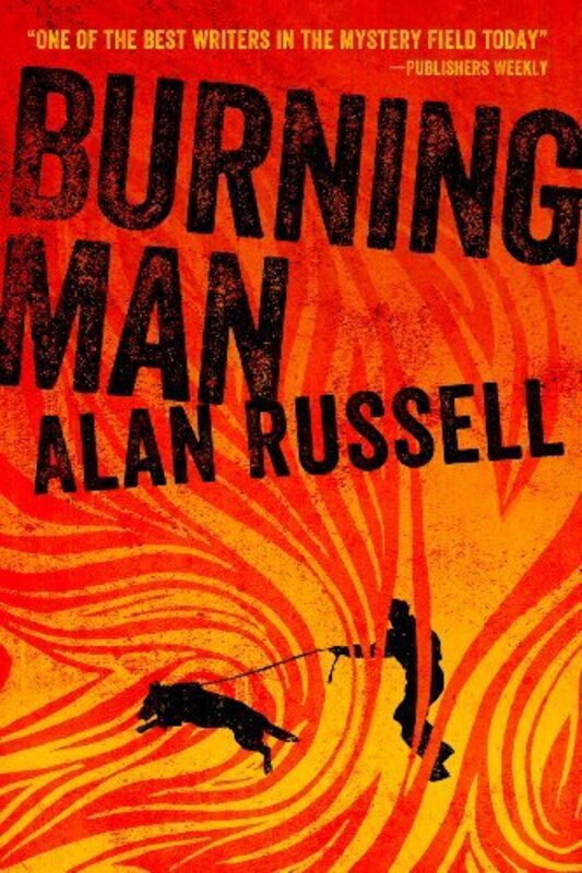 Book cover for "Burning Man" by Alan Russell