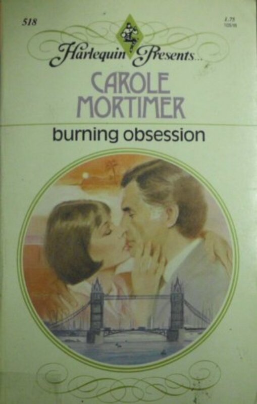 Book cover for "Burning Obsession" by Carole Mortimer
