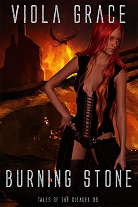 Book cover for "Burning Stone" by Viola Grace