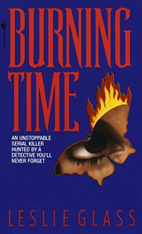 Book cover for "Burning Time" by Leslie Glass