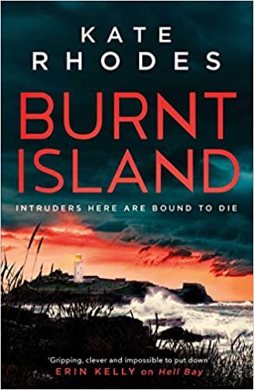 Book cover for "Burnt Island" by Kate Rhodes