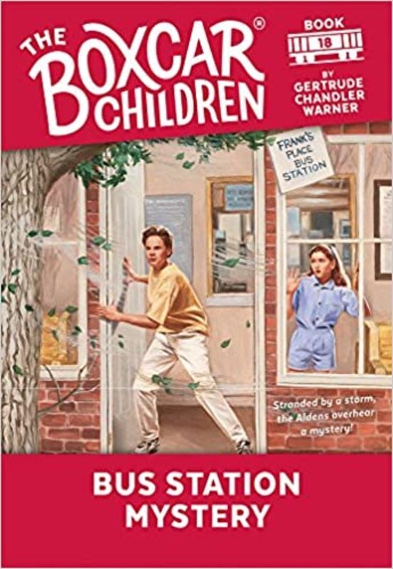 Book cover for "Bus Station Mystery" by Gertrude Chandler Warner