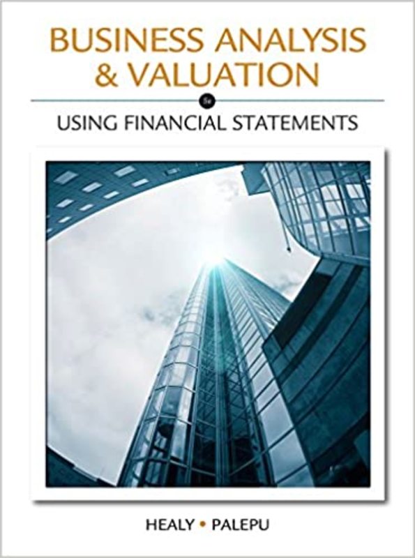 Book cover for "Business Analysis & Valuation" by Krishna G. Palepu