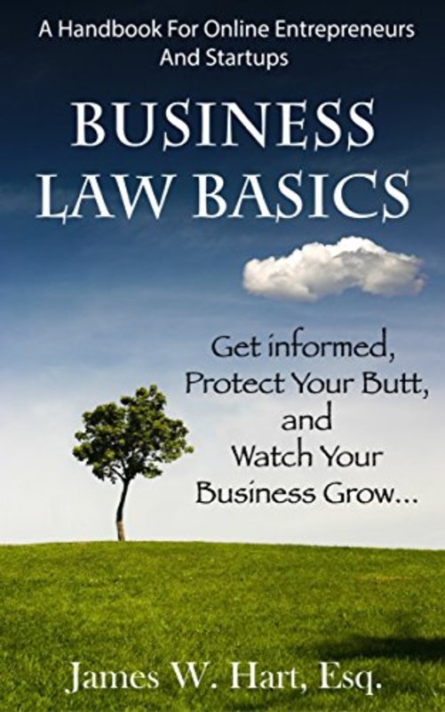 Book cover for "Business Law Basics" by James Hart