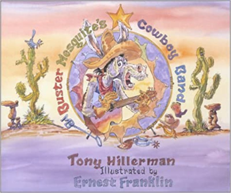 Book cover for "Buster Mesquite's Cowboy Band" by Tony Hillerman