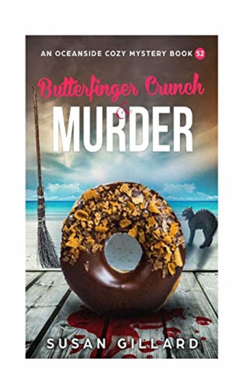 Book cover for "Butterfinger Crunch and Murder" by Susan Gillard